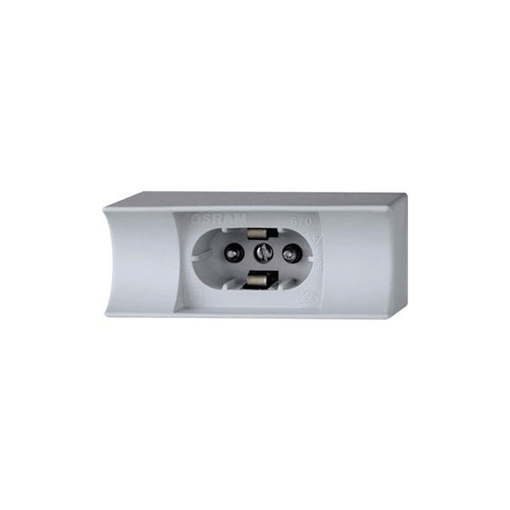 RAL1 Holder for socket S14d, for lamps with 1 socket, grey
