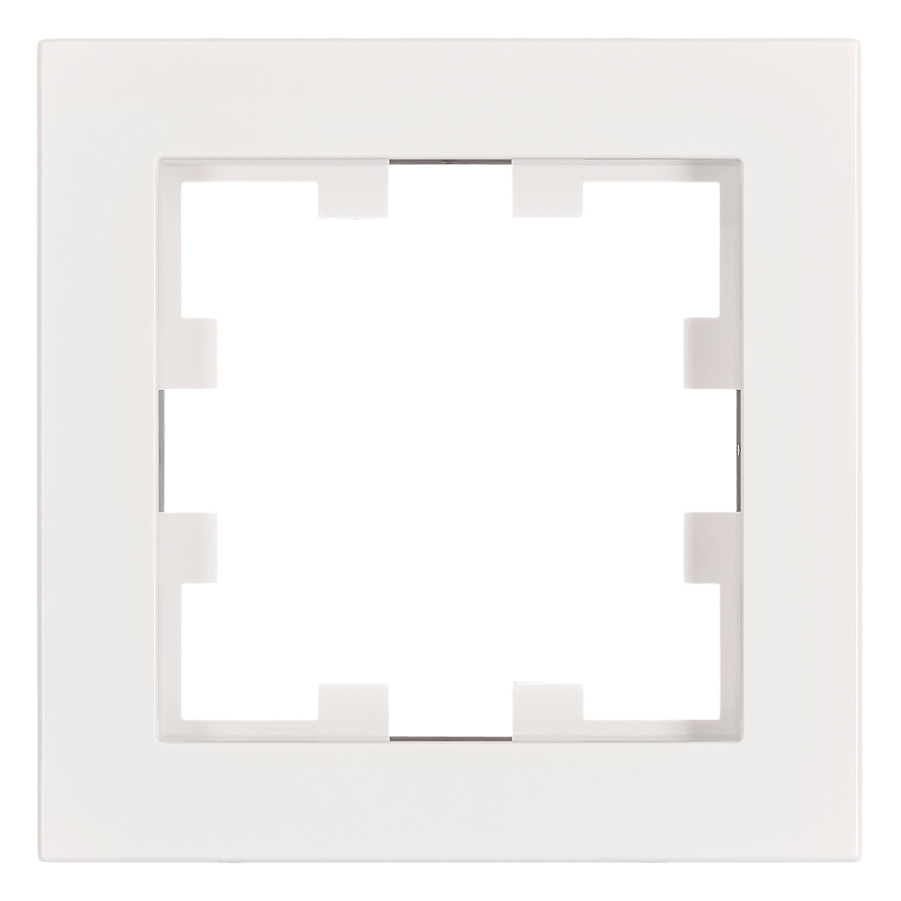 Ramă 1 aparat, Design CUBIC, alb