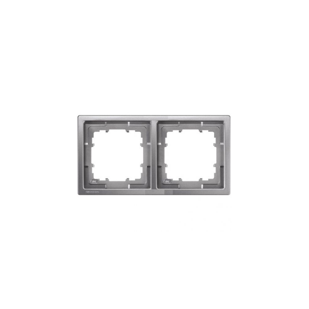 Ramă, Style, platină metalică, 2 module