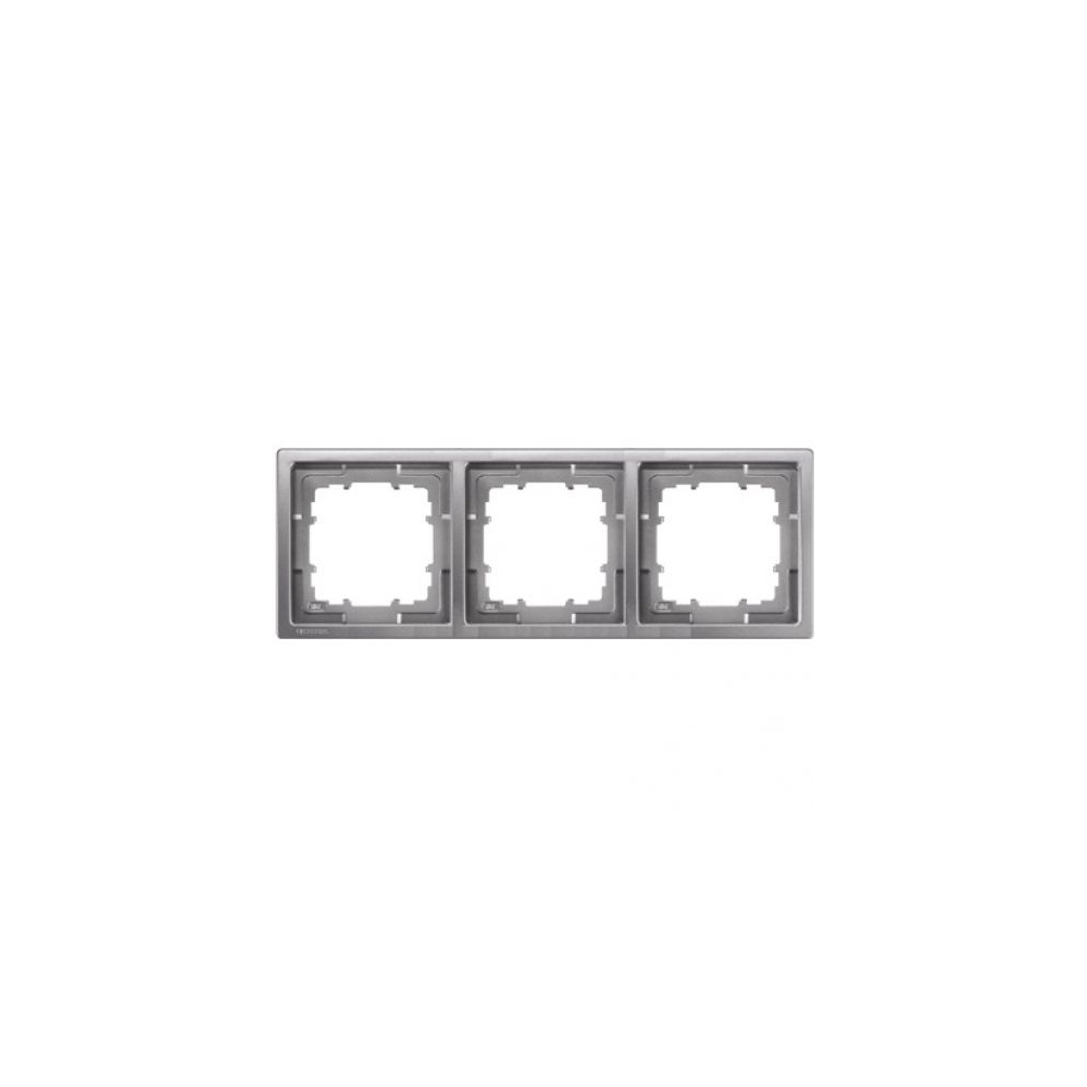 Ramă, Style, platină metalică, 3 module
