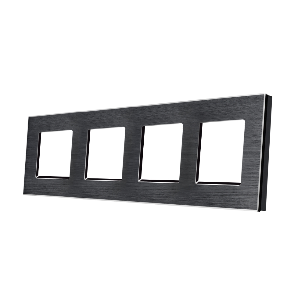 Rama Cvadrupla din Aluminiu LUXION - negru
