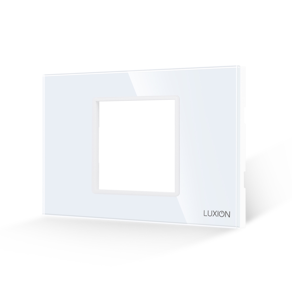 Rama din Sticla Securizata cu Suport 2/3M LUXION, Standard Italian - alb
