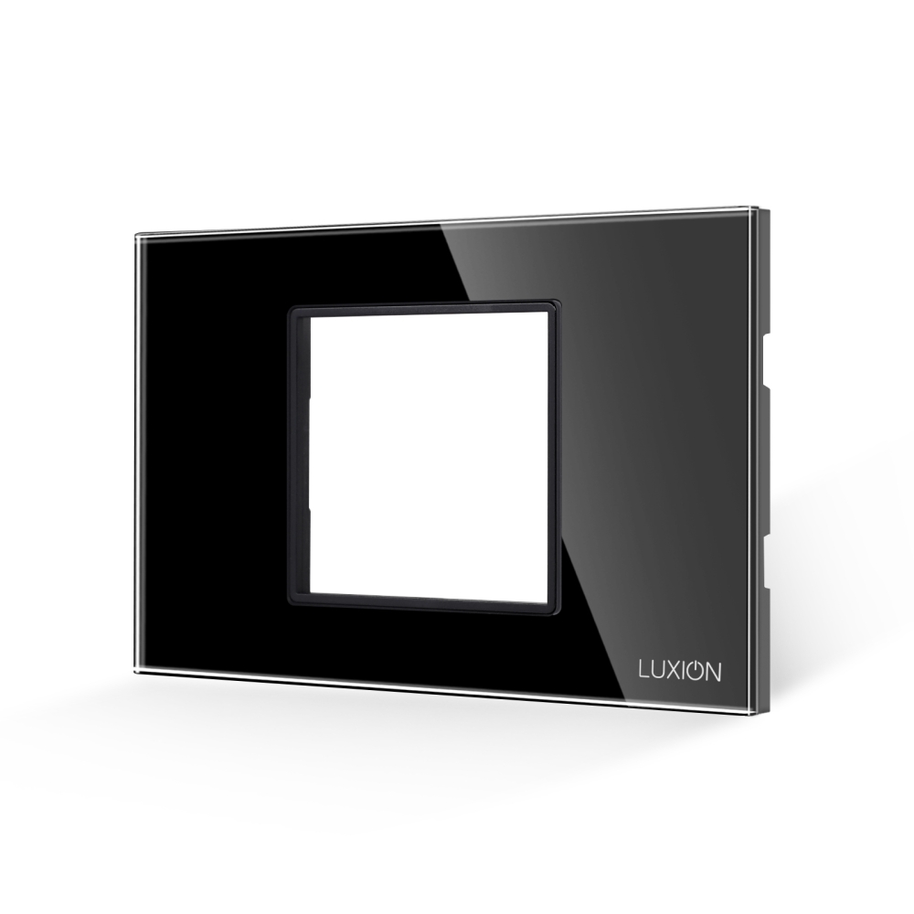 Rama din Sticla Securizata cu Suport 2/3M LUXION, Standard Italian - negru