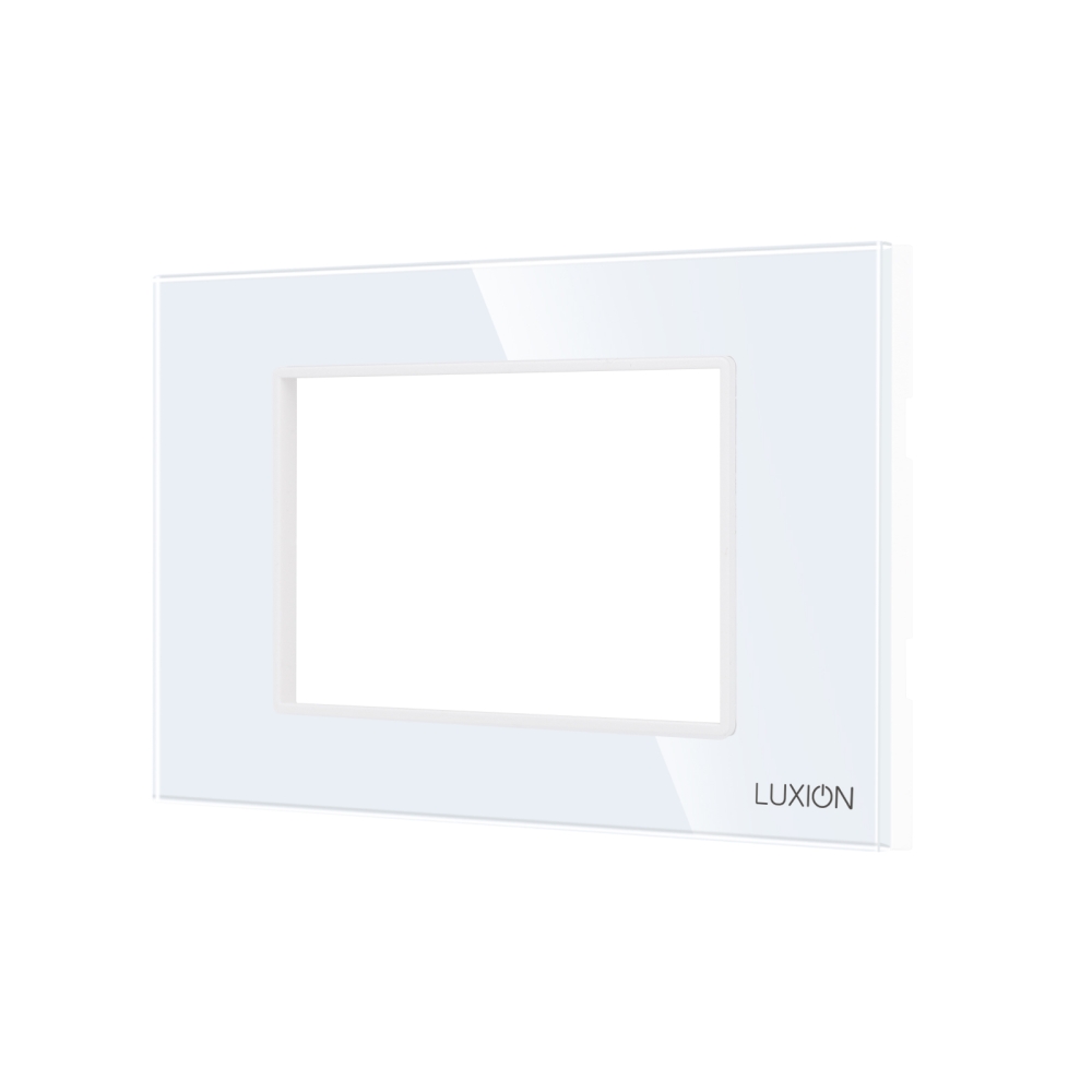 Rama din Sticla Securizata cu Suport 3M LUXION, Standard Italian - alb