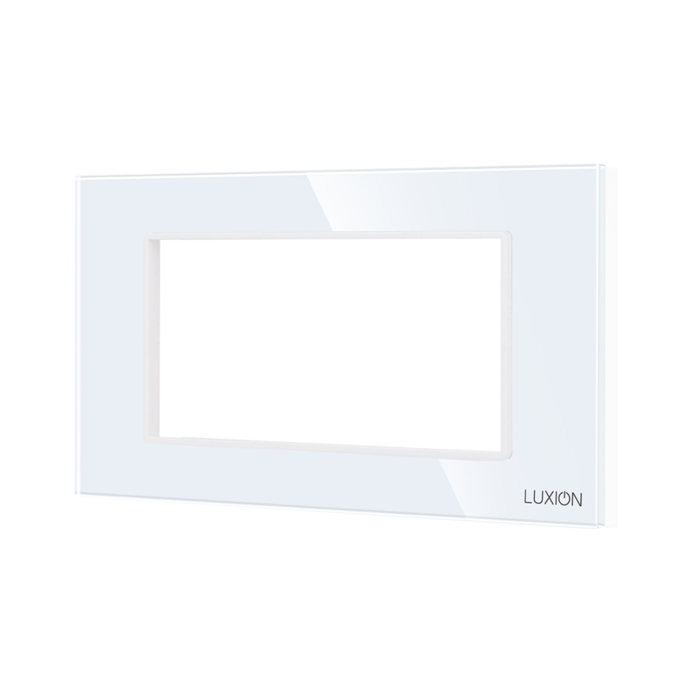 Rama din Sticla Securizata cu Suport 4M LUXION, Standard Italian - alb
