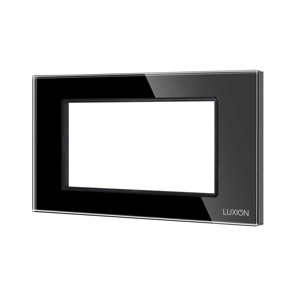 Rama din Sticla Securizata cu Suport 4M LUXION, Standard Italian - negru