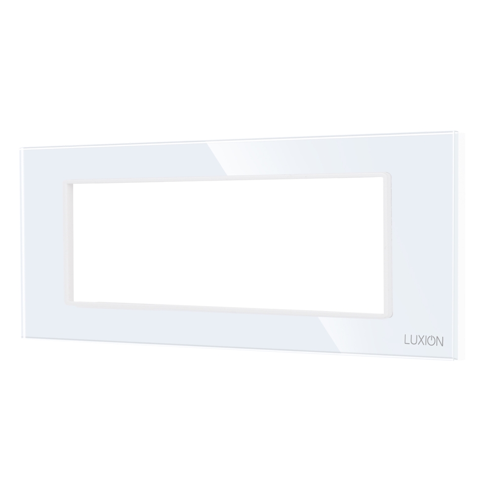 Rama din Sticla Securizata cu Suport 6M LUXION, Standard Italian - alb