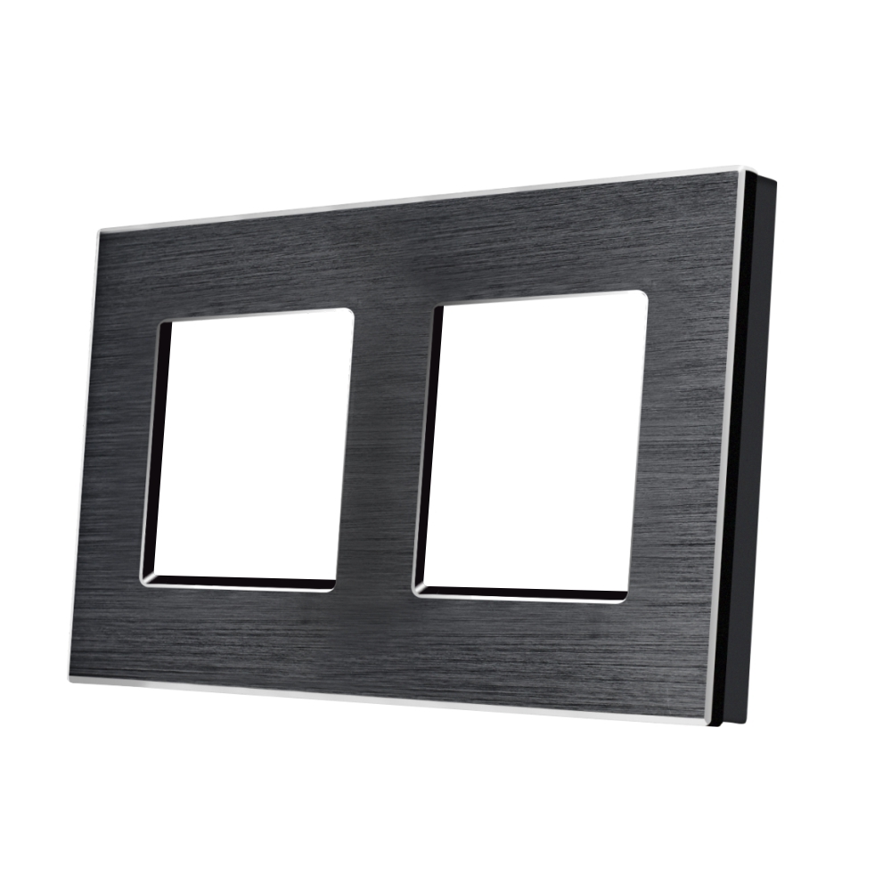 Rama Dubla din Aluminiu LUXION - negru