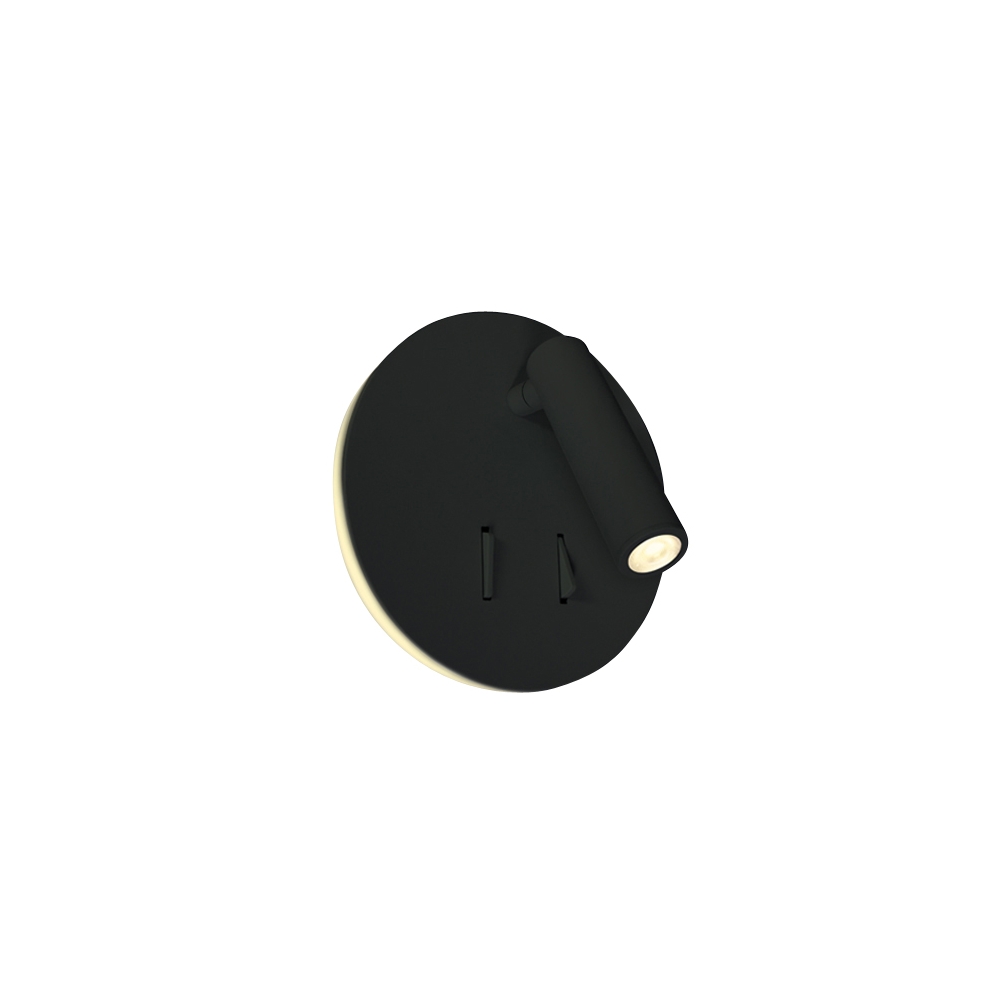 Reading spots 3+5W 150lm 36&deg; 80 220-240V IP20 negru
