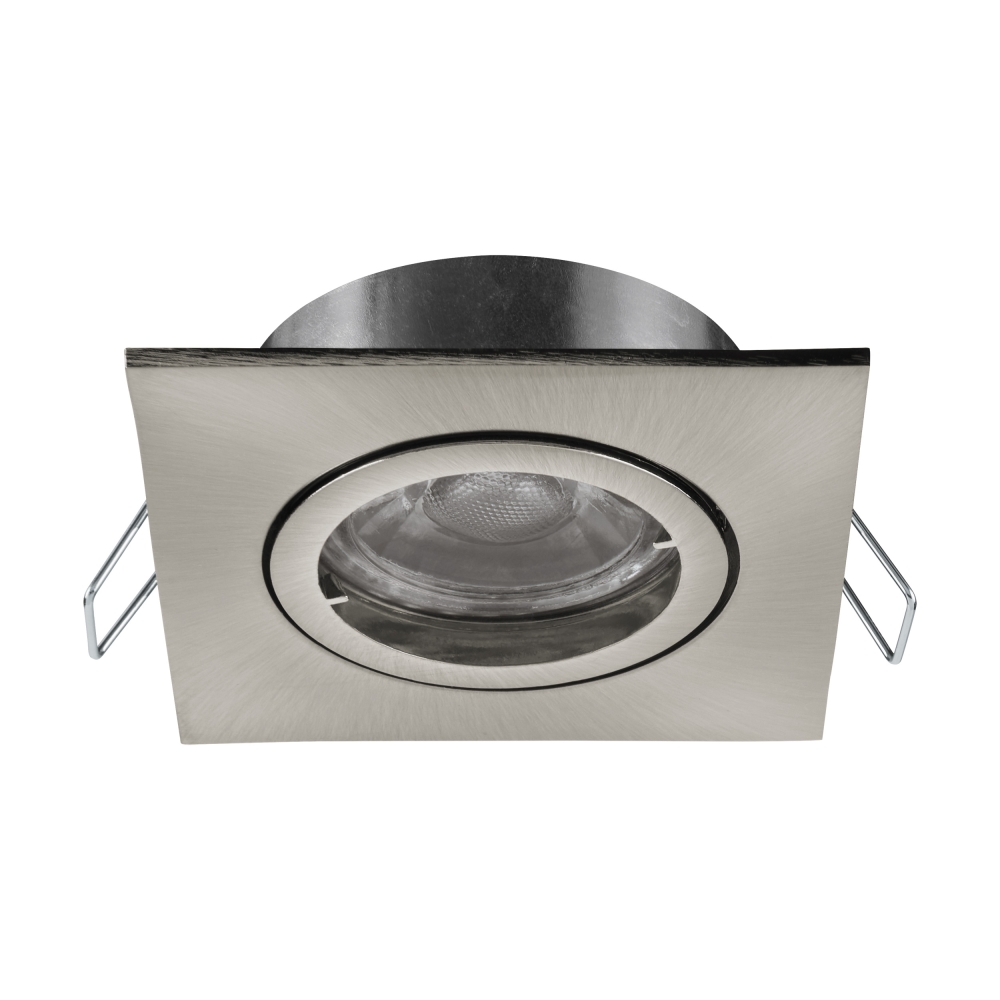 Recessed Spotlight "Tedo Pro" square 50W nickel-matt IP20