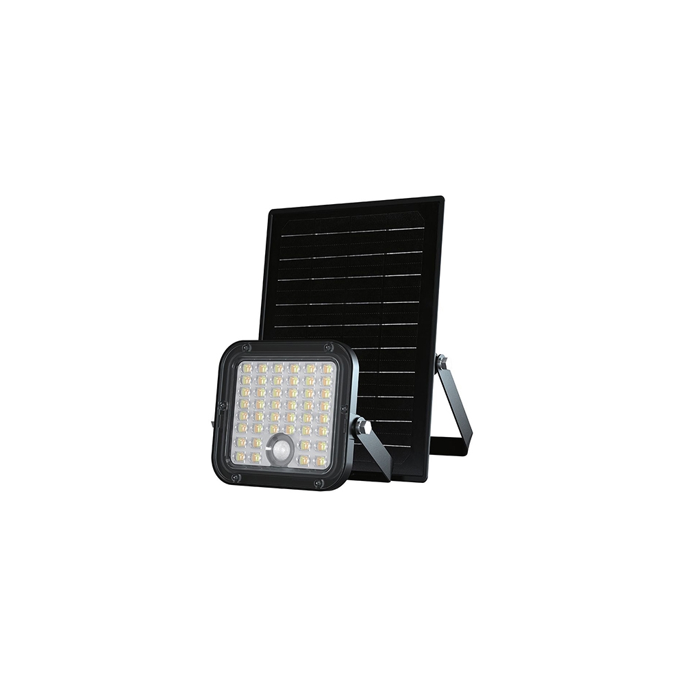 REFLECTOR CU INCARCARE SOLARA 10W 1500LM 4000+6400K - NEGRU