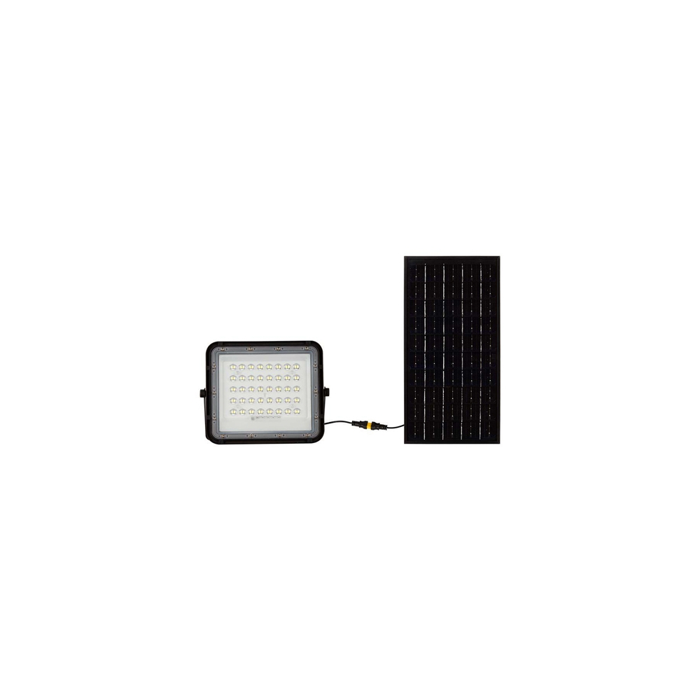 REFLECTOR CU INCARCARE SOLARA 10W 800LM 6400K - NEGRU