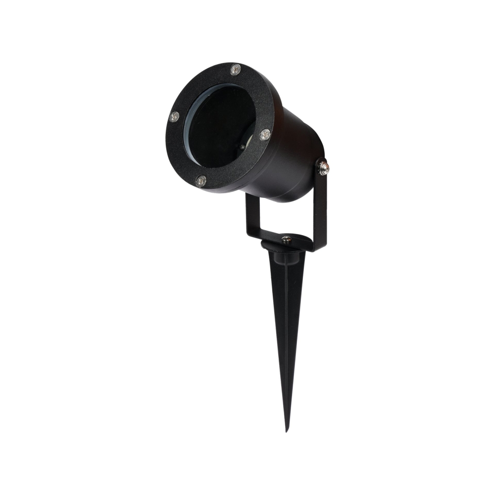 REFLECTOR GU10 CU SUPORT NEGRU DE ALUMINIU