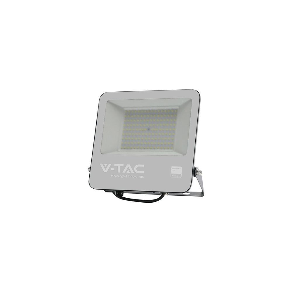 REFLECTOR LED SMD 100W 4000K IP65 CABLU 1M CIP SAMSUNG - NEGRU/GRI