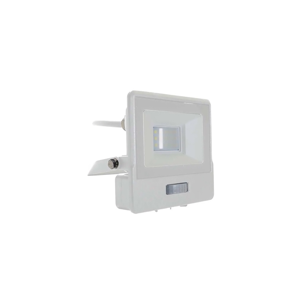 REFLECTOR LED SMD 10W 6400K IP65 CU SENZOR MISCARE - ALB