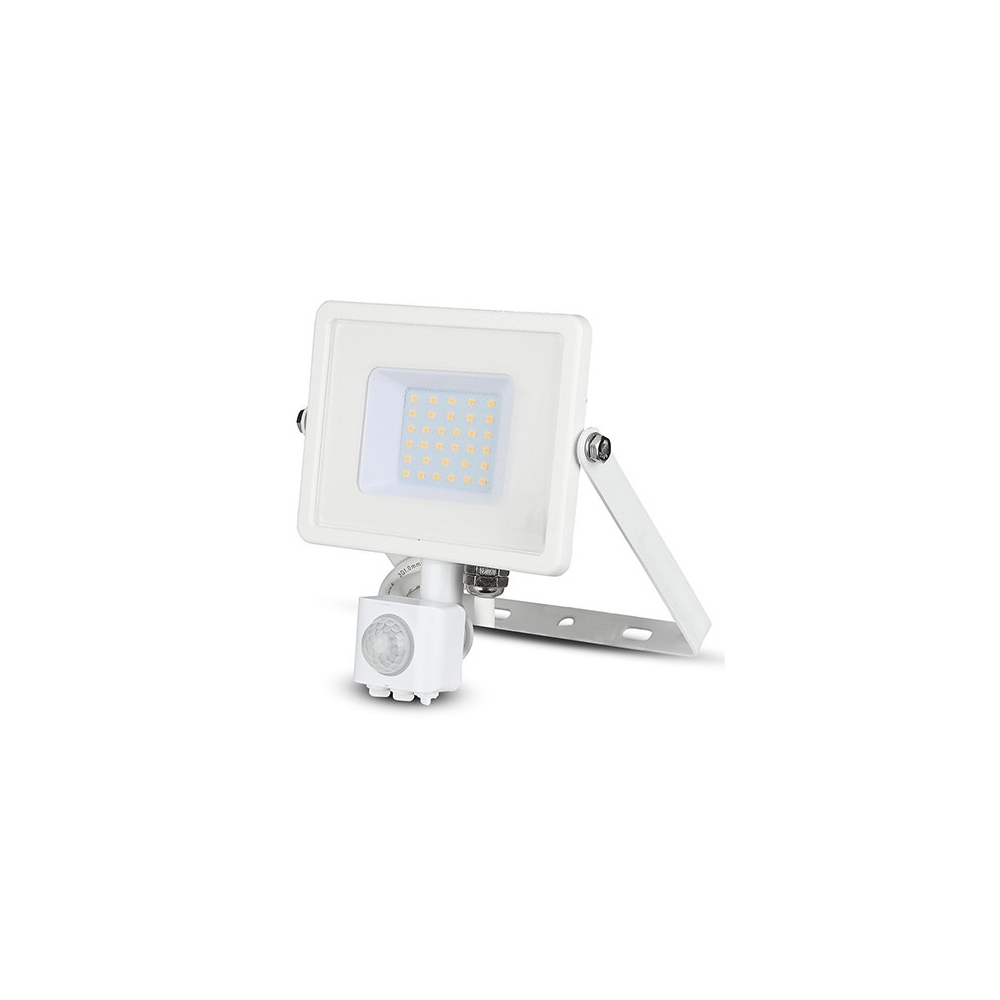 REFLECTOR LED SMD 30W 4000K IP44 CU SENZOR MISCARE - ALB