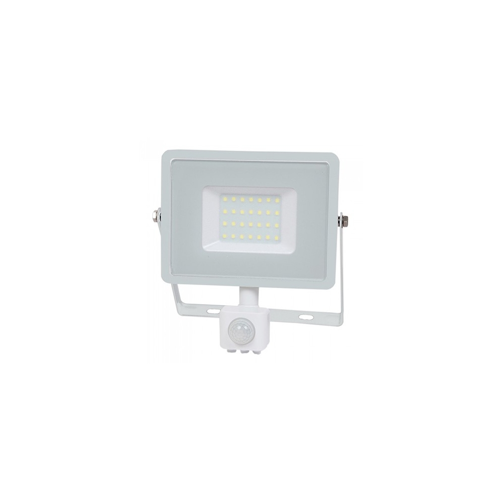 REFLECTOR LED SMD 30W 6400K IP44 CU SENZOR MISCARE - ALB