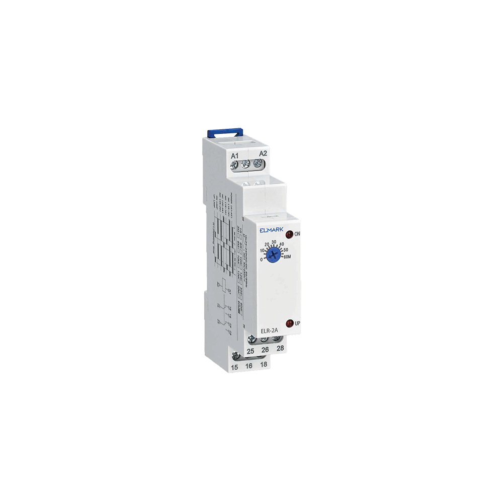 RELEU CU INTARZIERE ELR-2A 24-240V AC/DC 1S-3MIN 2C