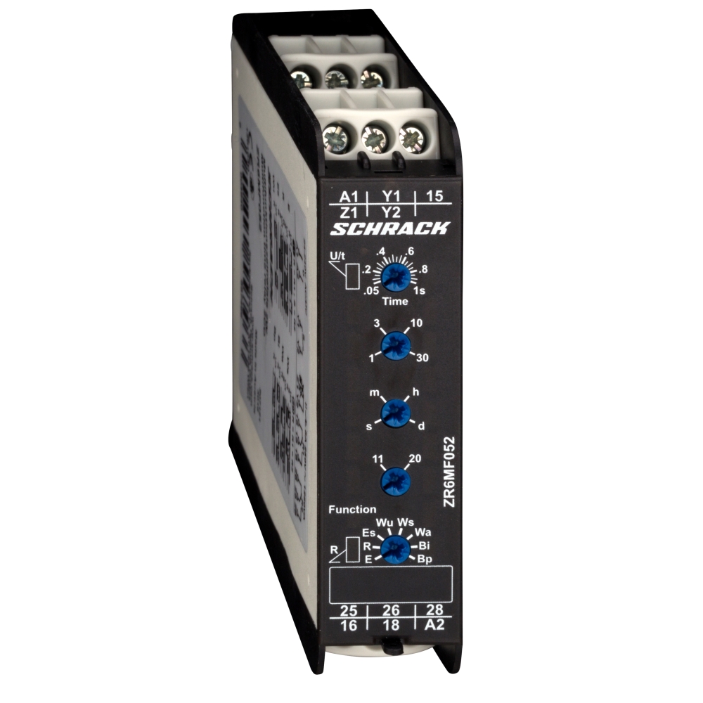 Releu de timp cu 16 fcţ., 2CC, Ualim=24-240VAC/VDC, 8A