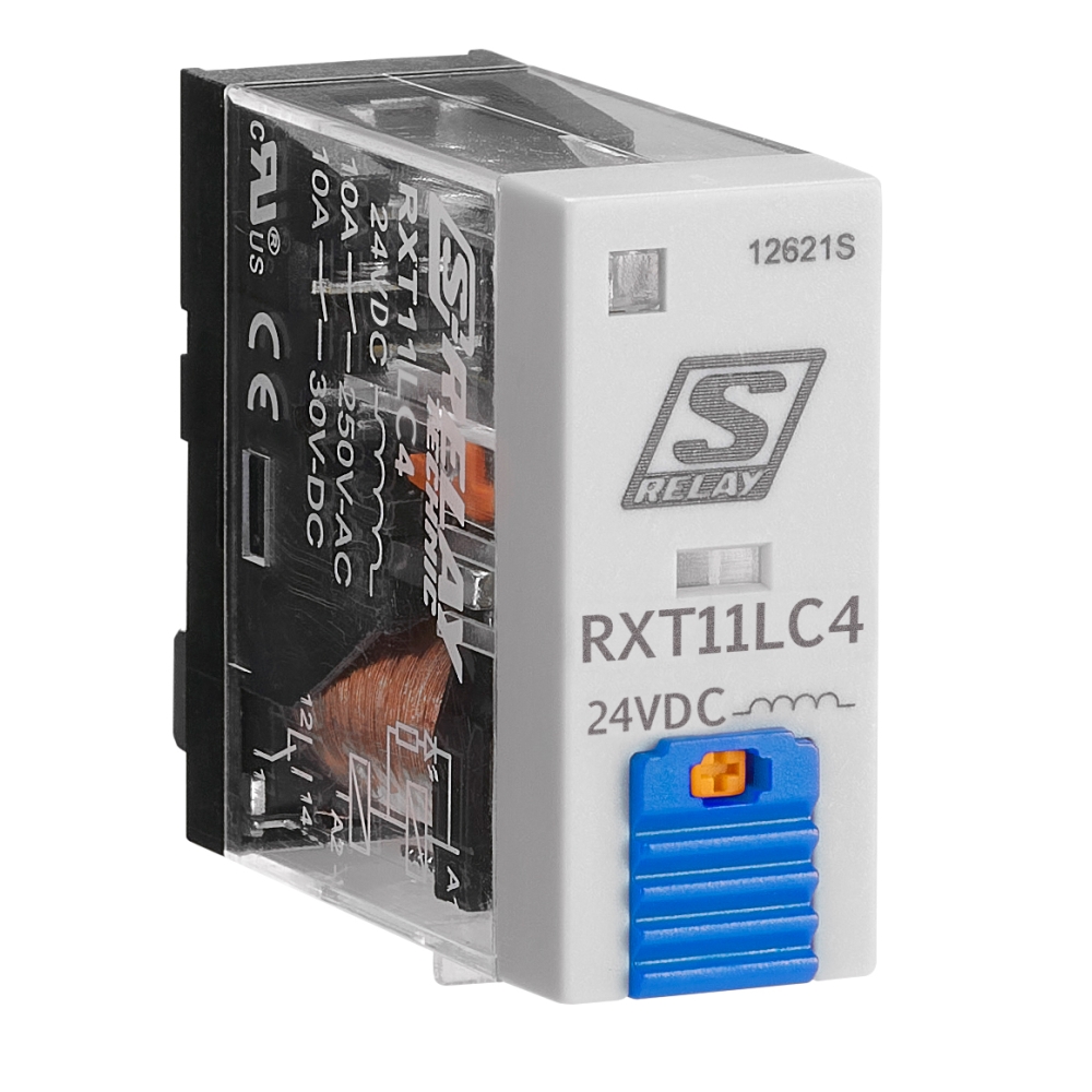 Releu industrial &icirc;ngust, 1CC, 24Vc.c., 10A, LED+diodă prot