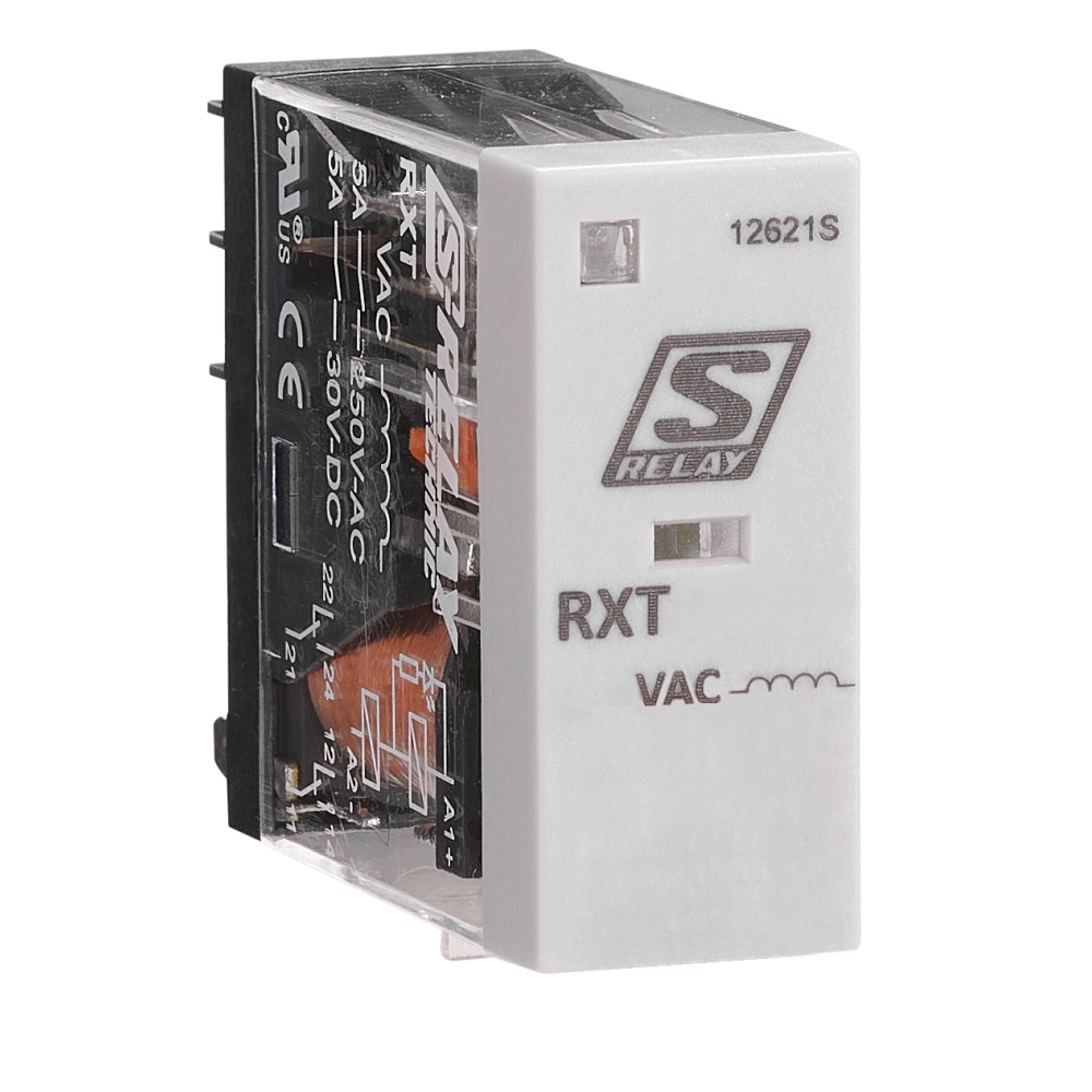 Releu industrial &icirc;ngust, 2CC, 230Vc.a., 5A f glisier blocare
