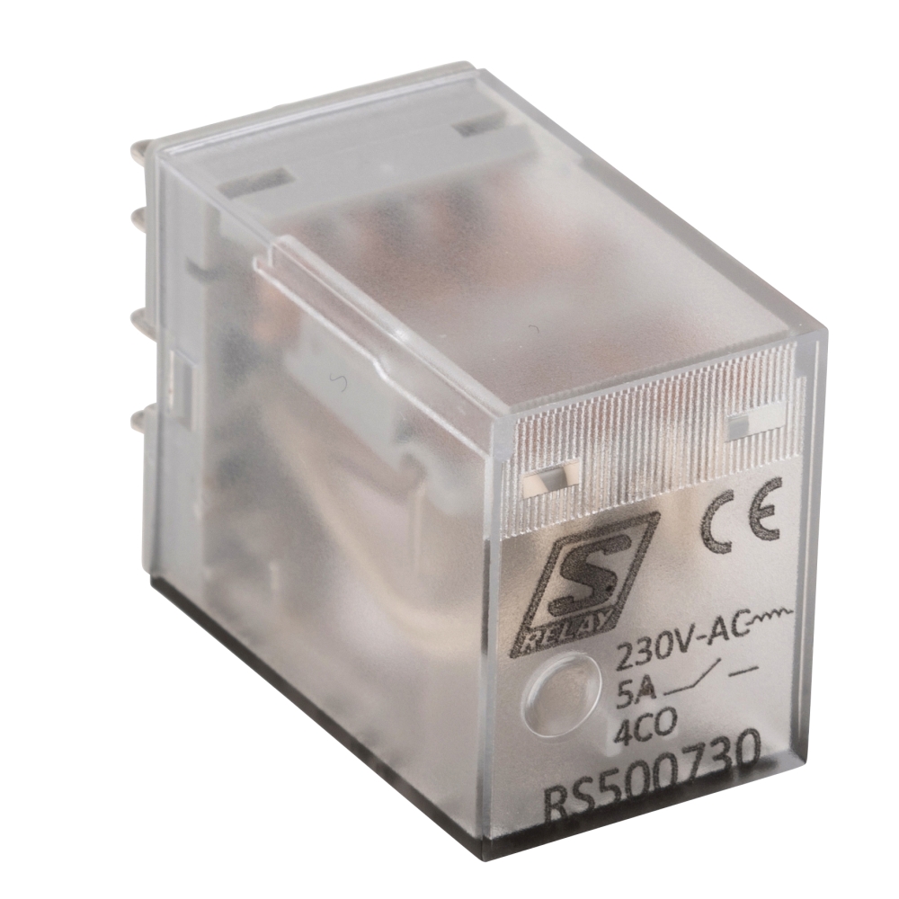 Releu inserabil 14 pini, 4CC, 5A, 230V c.a., S-Relay RS5