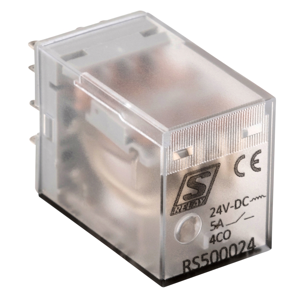 Releu inserabil 14 pini, 4CC, 5A, 24V c.c., S-Relay RS5