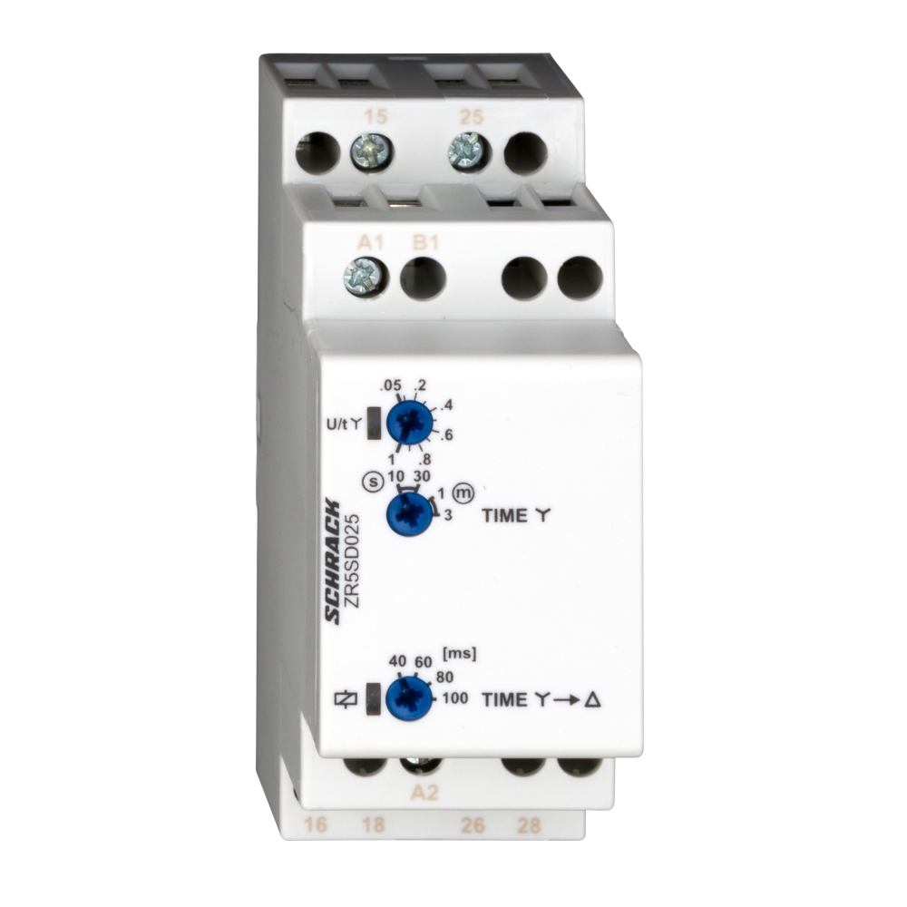 Releu temp. stea/triunghi, 2CC, Ualim=12-240VAC/VDC, 8A
