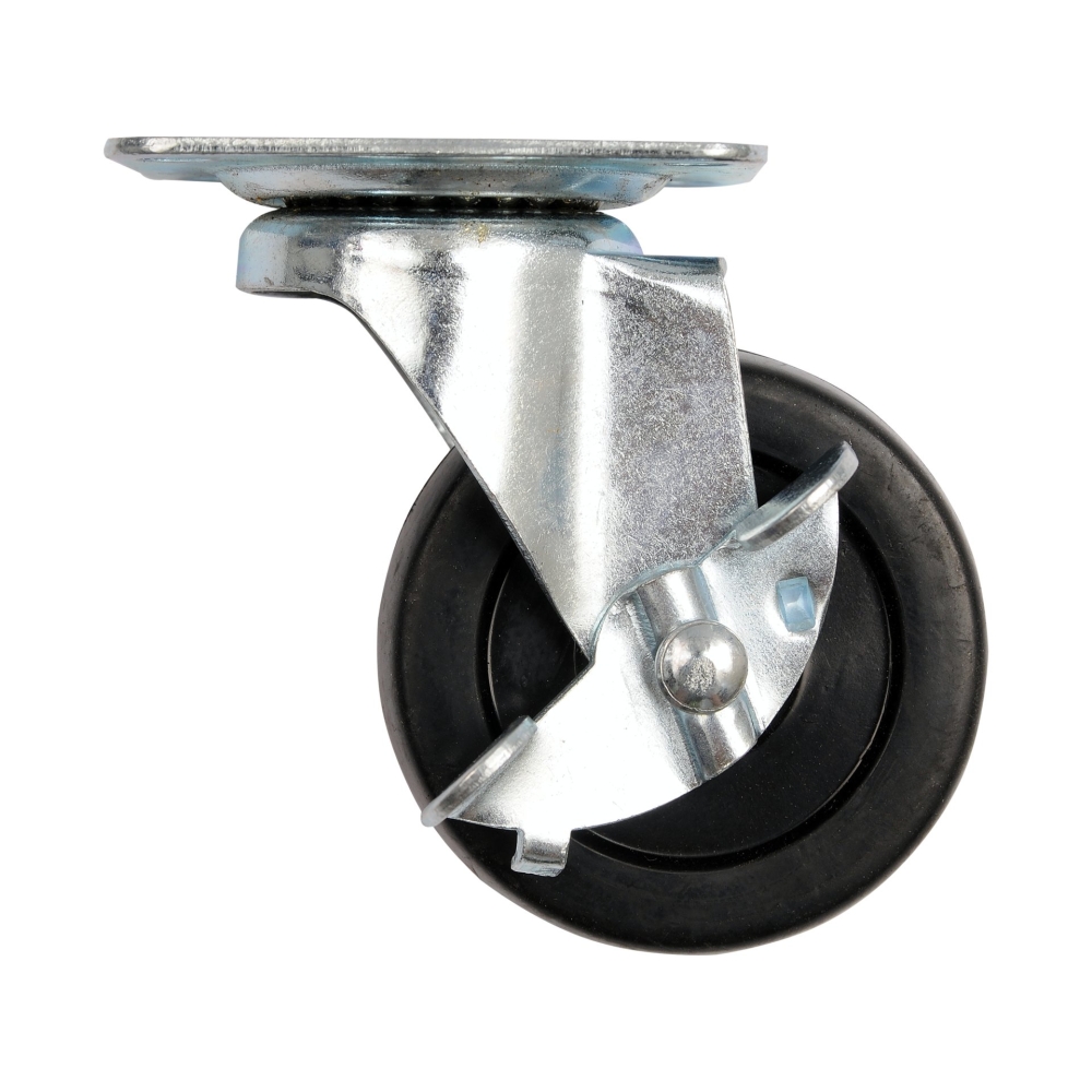 ROATĂ PIVOTANTĂ CU FR&Acirc;NĂ,POLIPROPILENĂ, 40MM