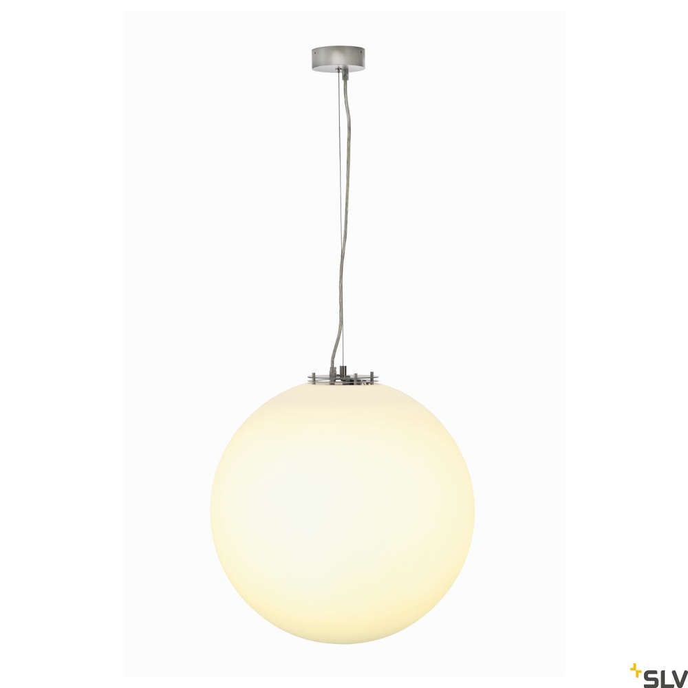 ROTOBALL E27 lampă pendul, alb plastic, E27, max.60W