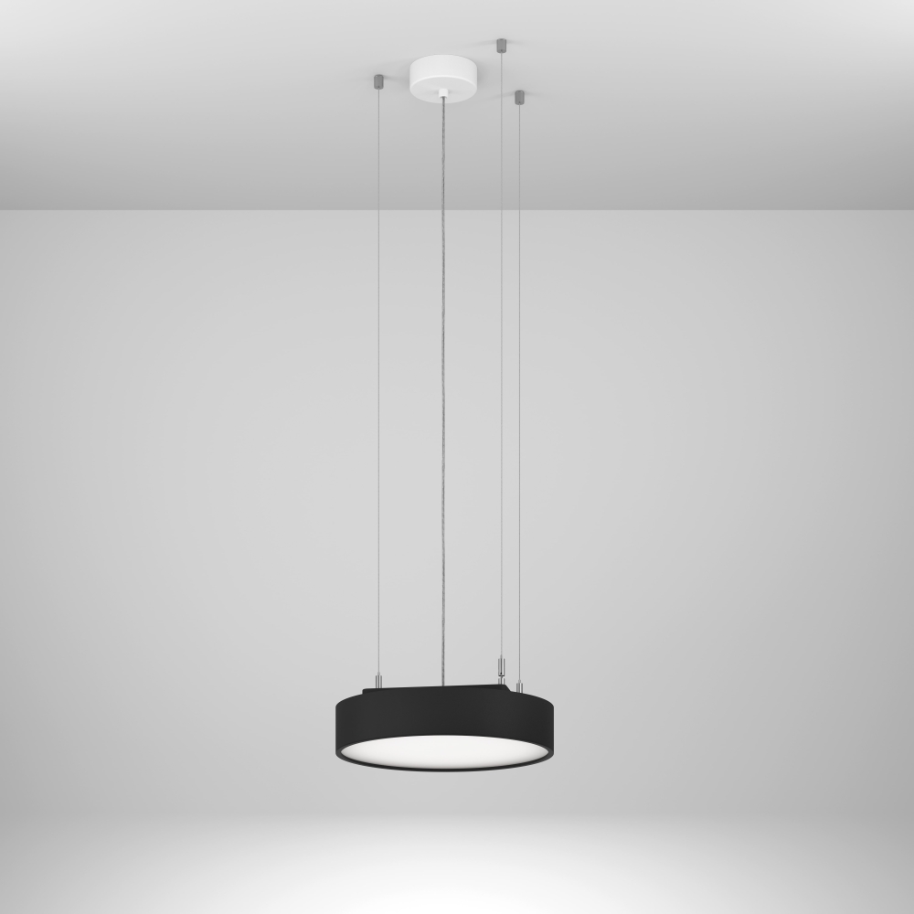 Round 90 PD DI 23,4W 1486lm 830 OP on/off negru &Oslash;-350