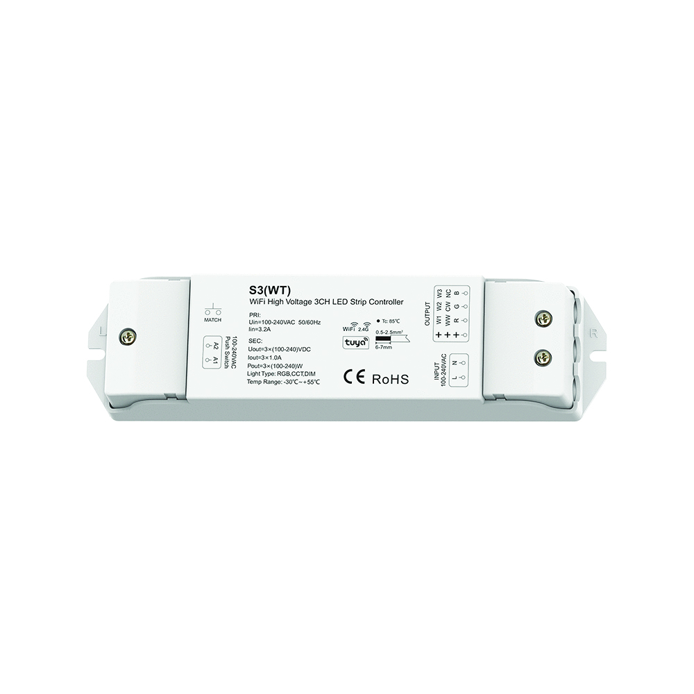S3(WT) 3 CHANNELS TUYA&amp;RF CONTROLLER