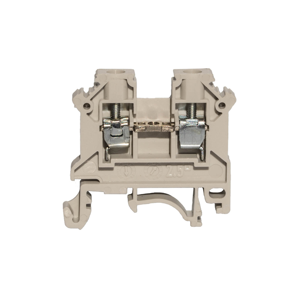SCREW TERMINAL BLOCK 2,5MM2 HF PA66 UL94, GREY