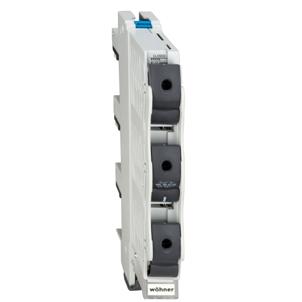 Separator vertical cu sigurante Neozed max.63A sistem 60mm