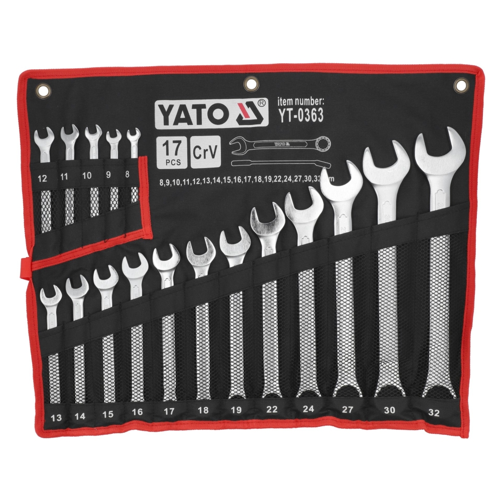 SET CHEI COMBINATE SATINATE 8-32MM, 17 BUC