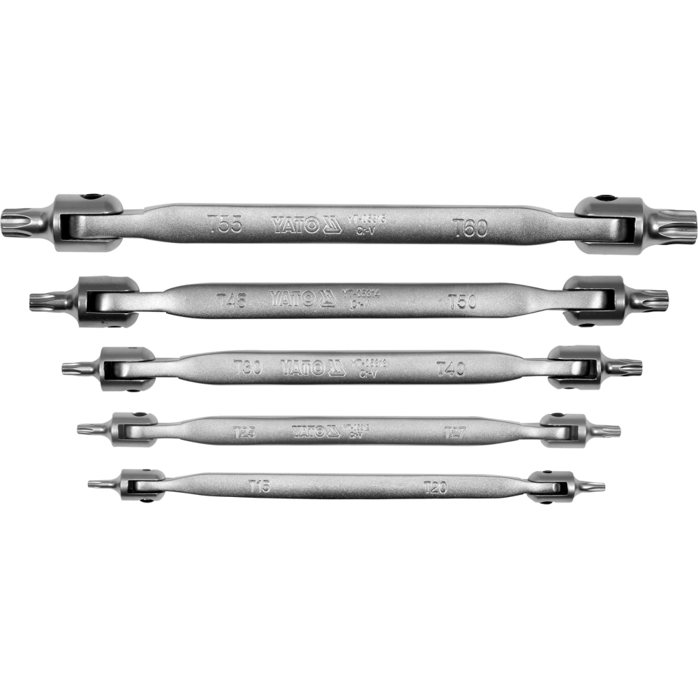 SET CHEI TORX CU ARTICULAȚIE, 5 BUC