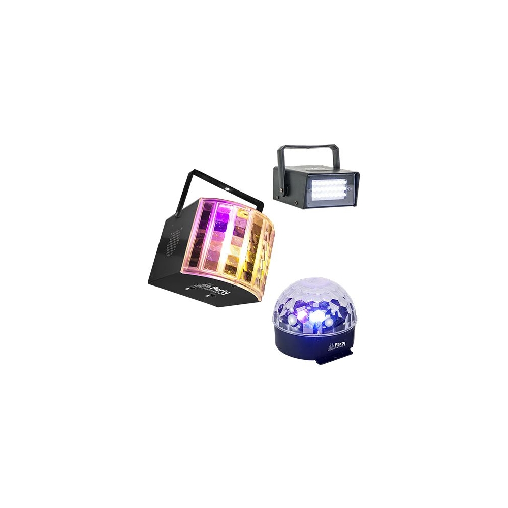 SET DISCO 1 STROBOSCOP + 1 DERBY LIGHT + 1 ASTRO LIGHT