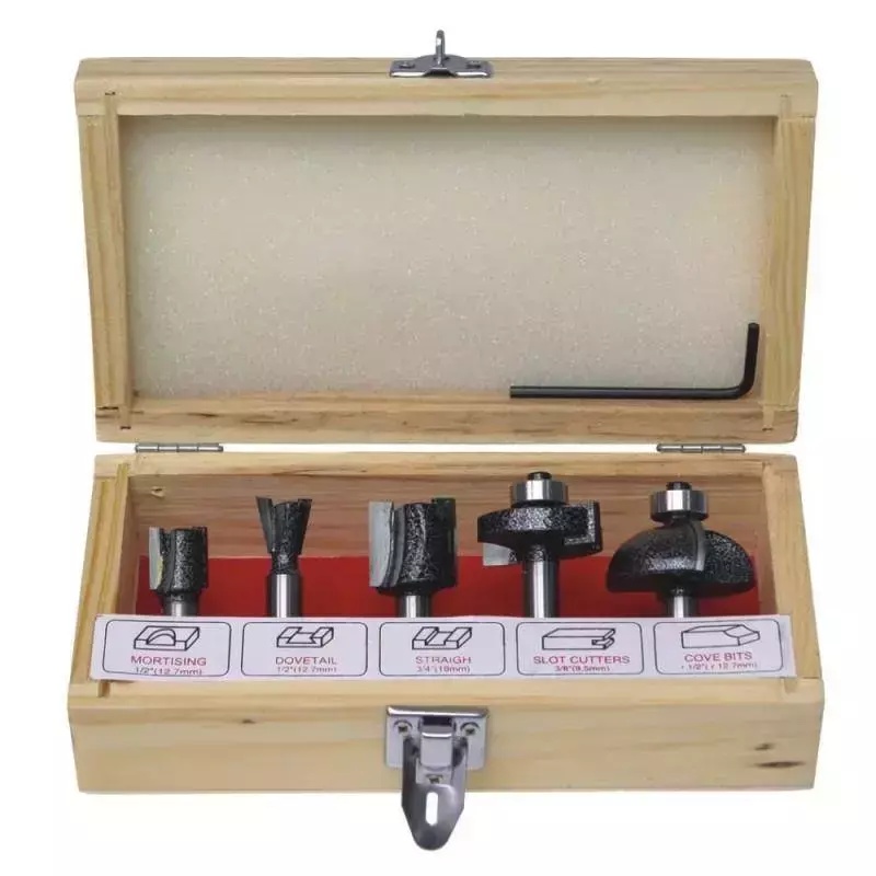 Set freze pentru lemn 5buc. 8 mm