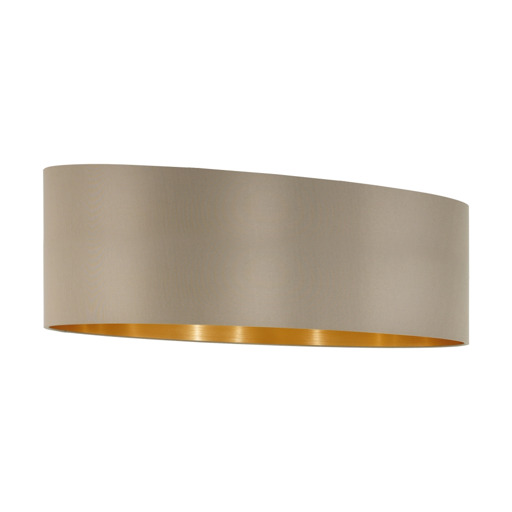Shade for Pendant luminaire "Pasteri Pro" 2x60W taupe/gold