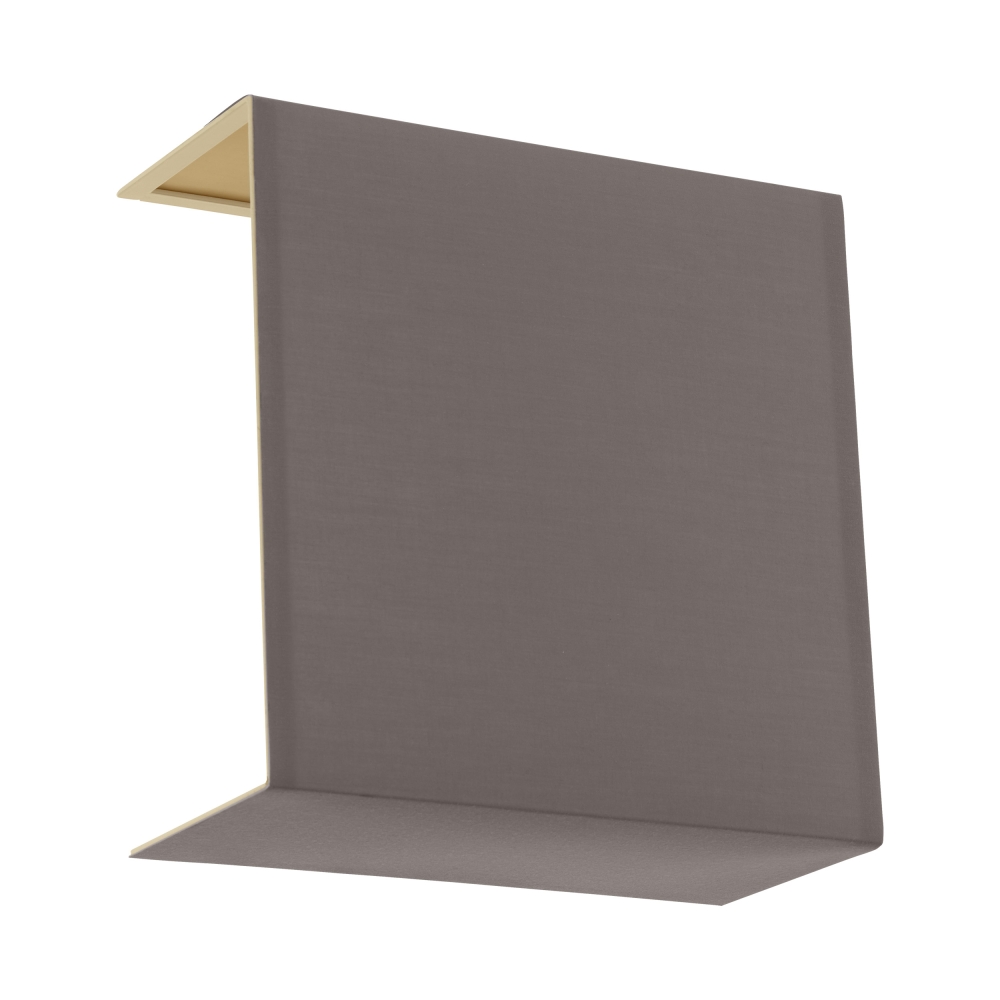 Shade square zu Wall luminaire Pasteri Pro cappuccino/gold