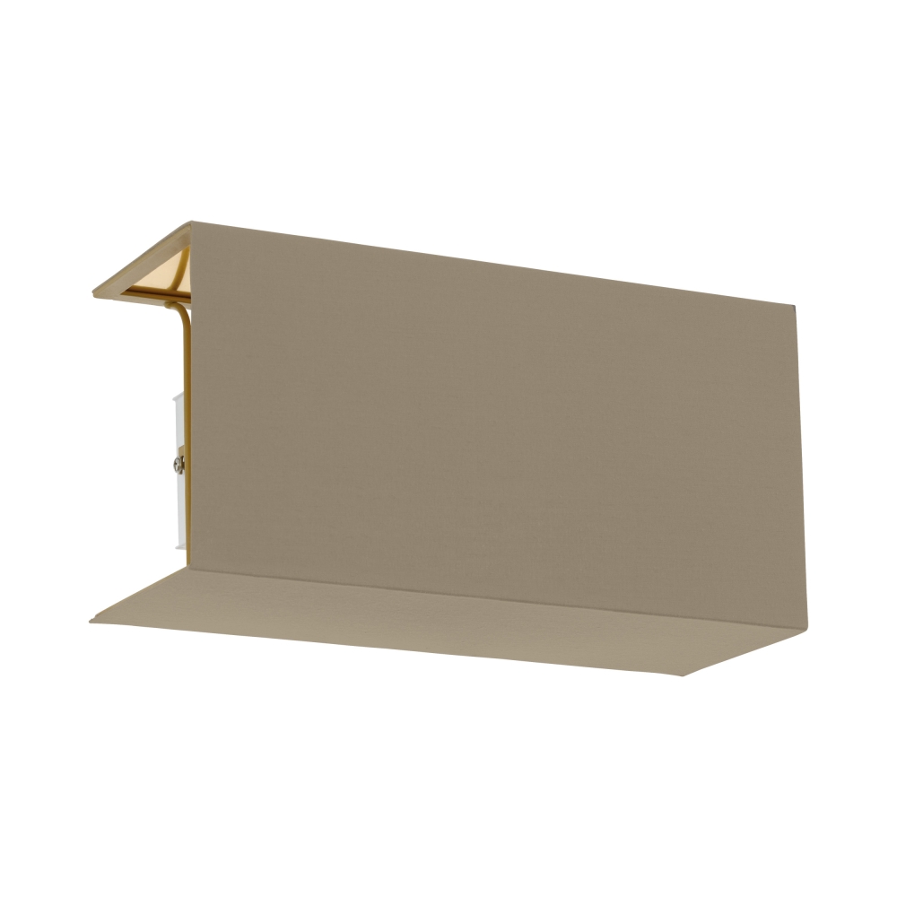 Shade square zu Wall luminaire Pasteri Pro taupe/gold