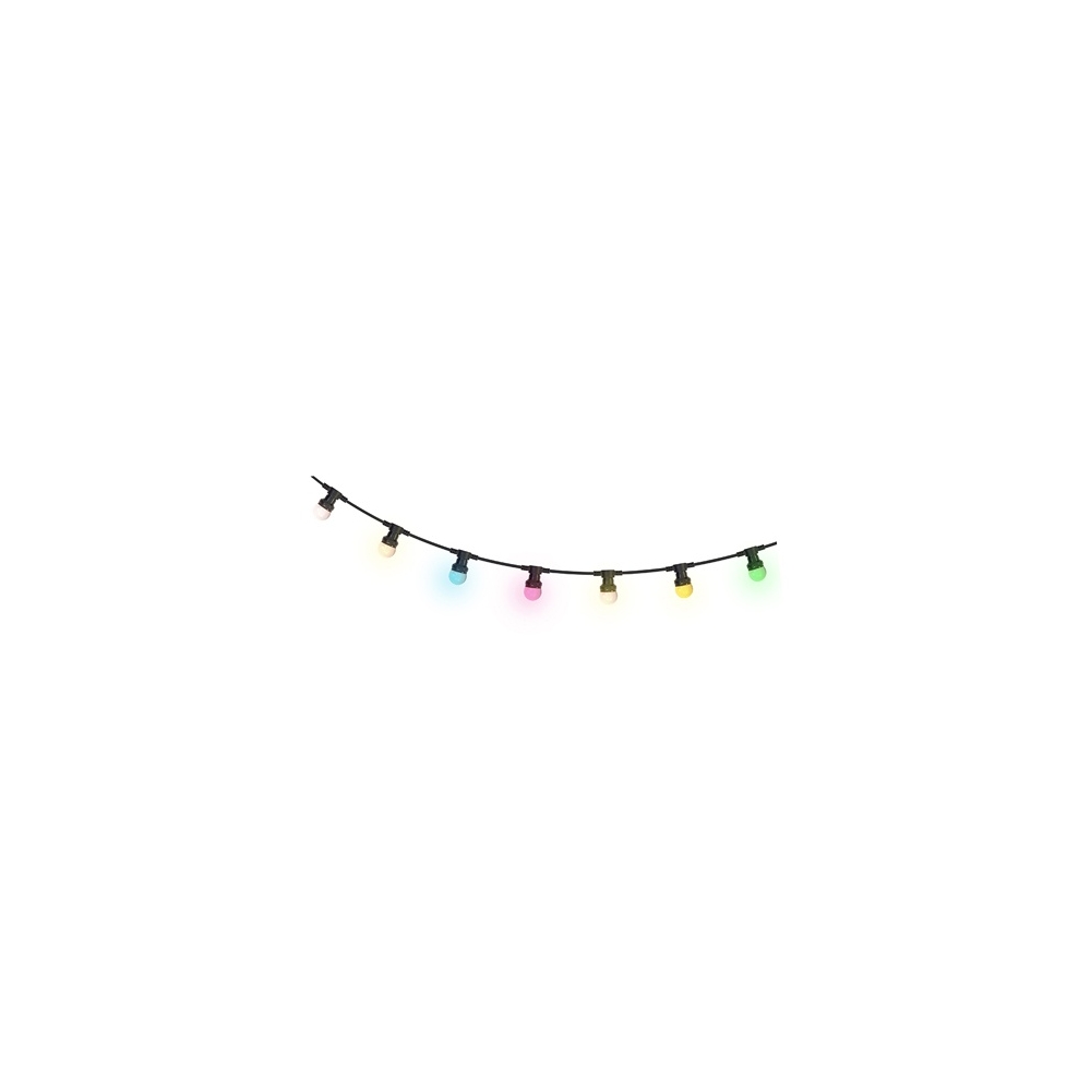 SIR ILUMINAT FESTIV 10M  IP44 CU 20 BECURI LED COLORATE