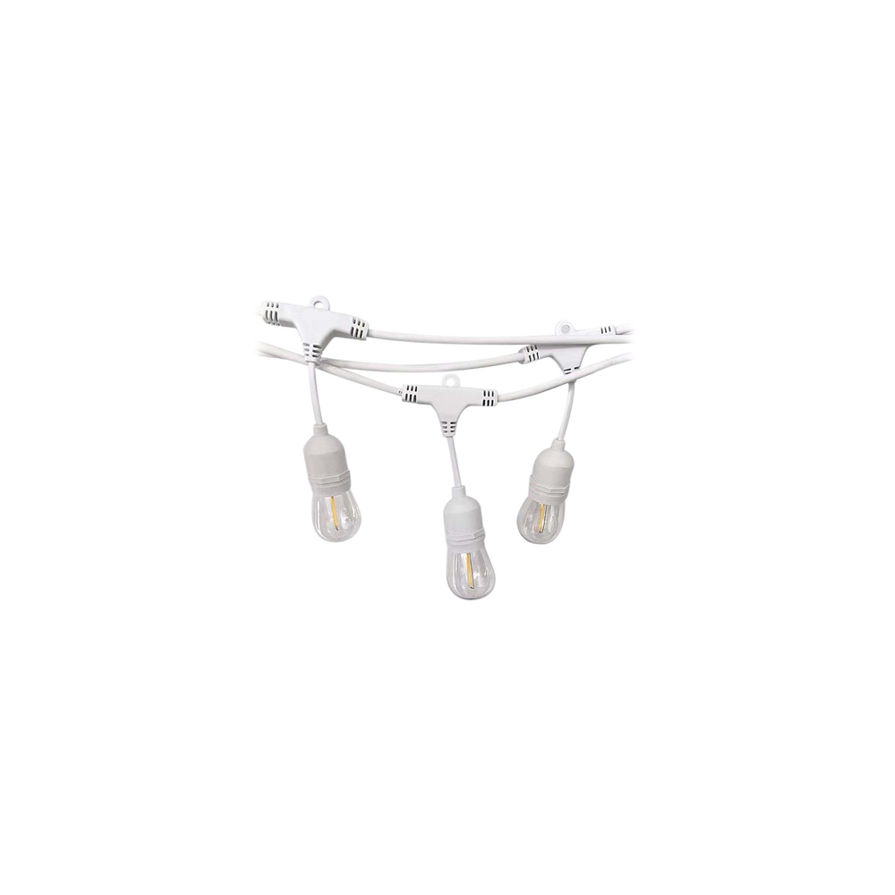 SIR ILUMINAT FESTIV CU SOCLU E27X15BUC 15M IP65 - ALB