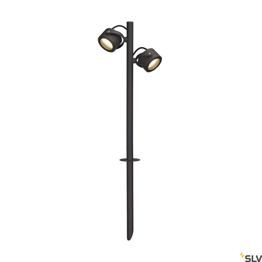 SITRA 360 SL SPIKE, anthracite , 2xGX53, max. 9W, IP46