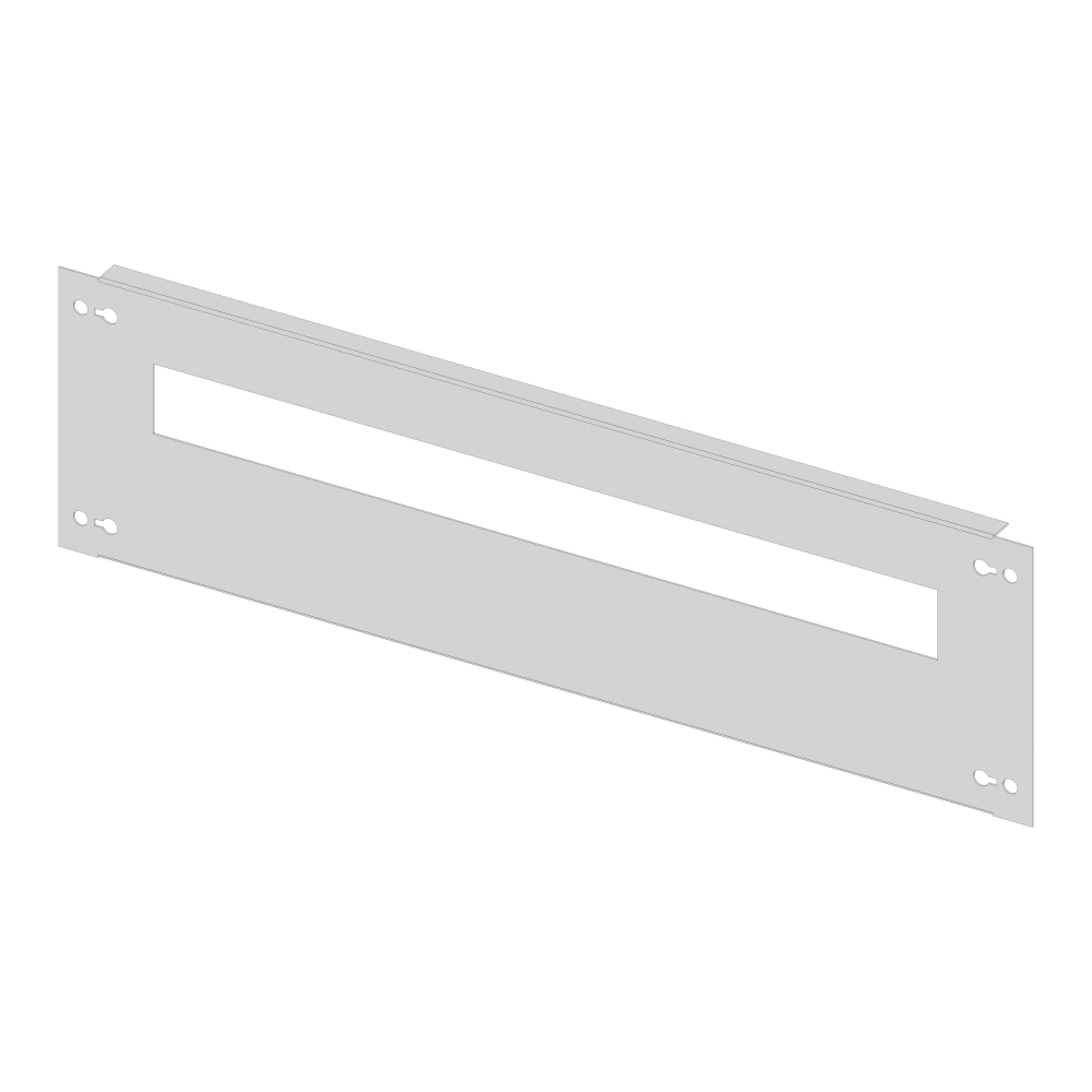 Slotted front Plate 640mm G4 sheet steel, 29MW for wide 5