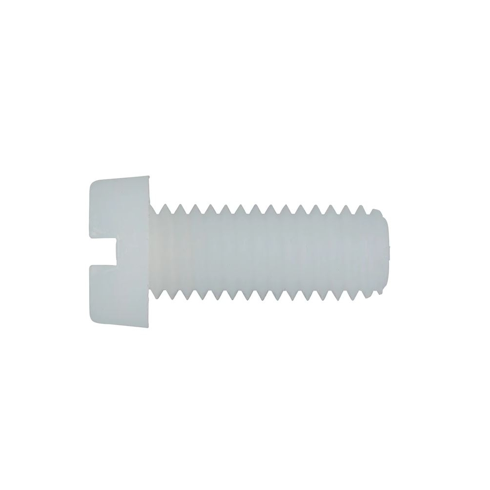 Slottet Plastic Cylinder Heat Screw M6x12 DIN84 PA6.6