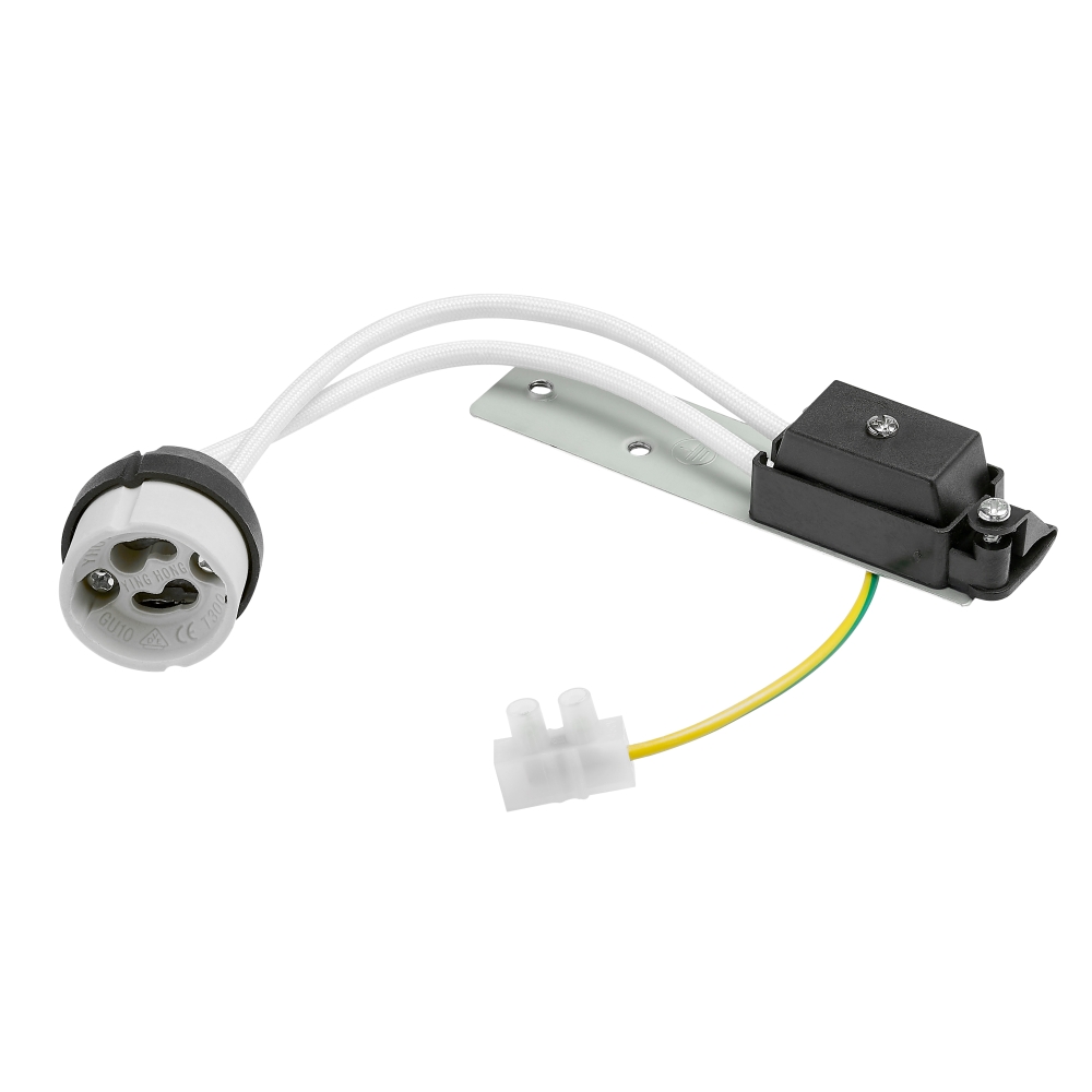 Soclu GU10 230V cu capac terminal şi de protecţie