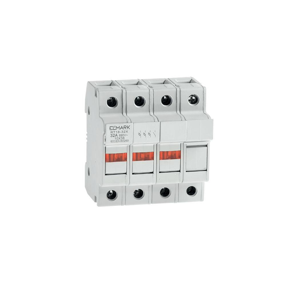 SOCLU PENTRU SIGURANTA FUZIBILA 10X38, 3P+N, 32A