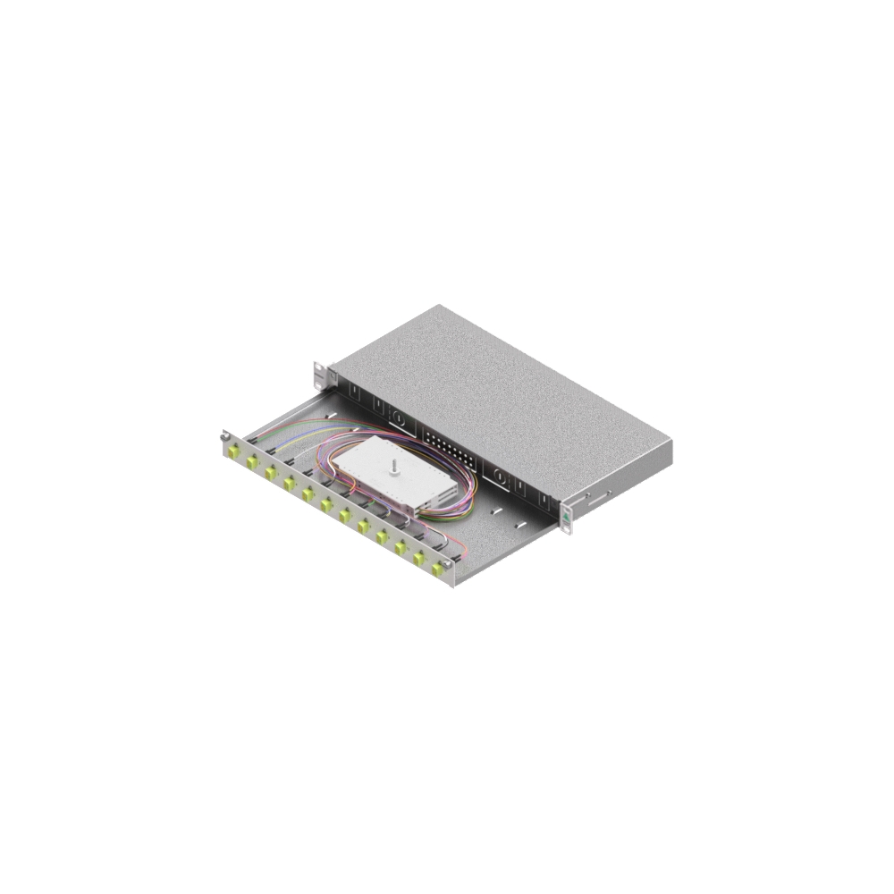 Splicebox, 24 Fibre, LC, 50/125&micro;m OM5, 19", 1U, Class B