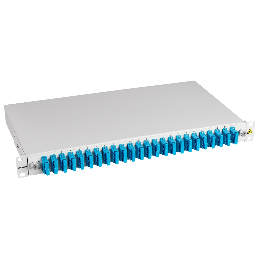 Splicebox FO, 48 Fibre, SC, 9/125&micro;m OS2, 19", 1U, Class C